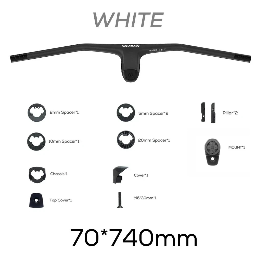 SYNCROS -20 Degrees Carbon Fibre Integrated Mountain Bicycle Handlebar 740MM