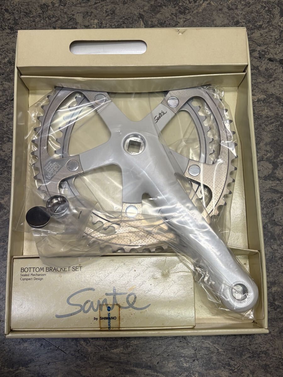 NOS VINTAGE SHIMANO Crankset w/ BB 170mm 52x42T JIS NIB Bicycle