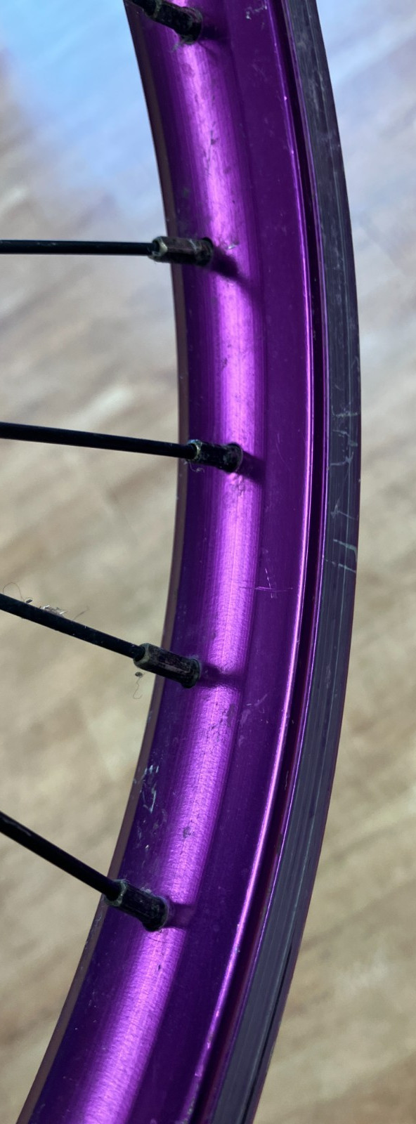 Nitrous 16″ Bike Rims – Front & Back Purple Eastern Bikes
