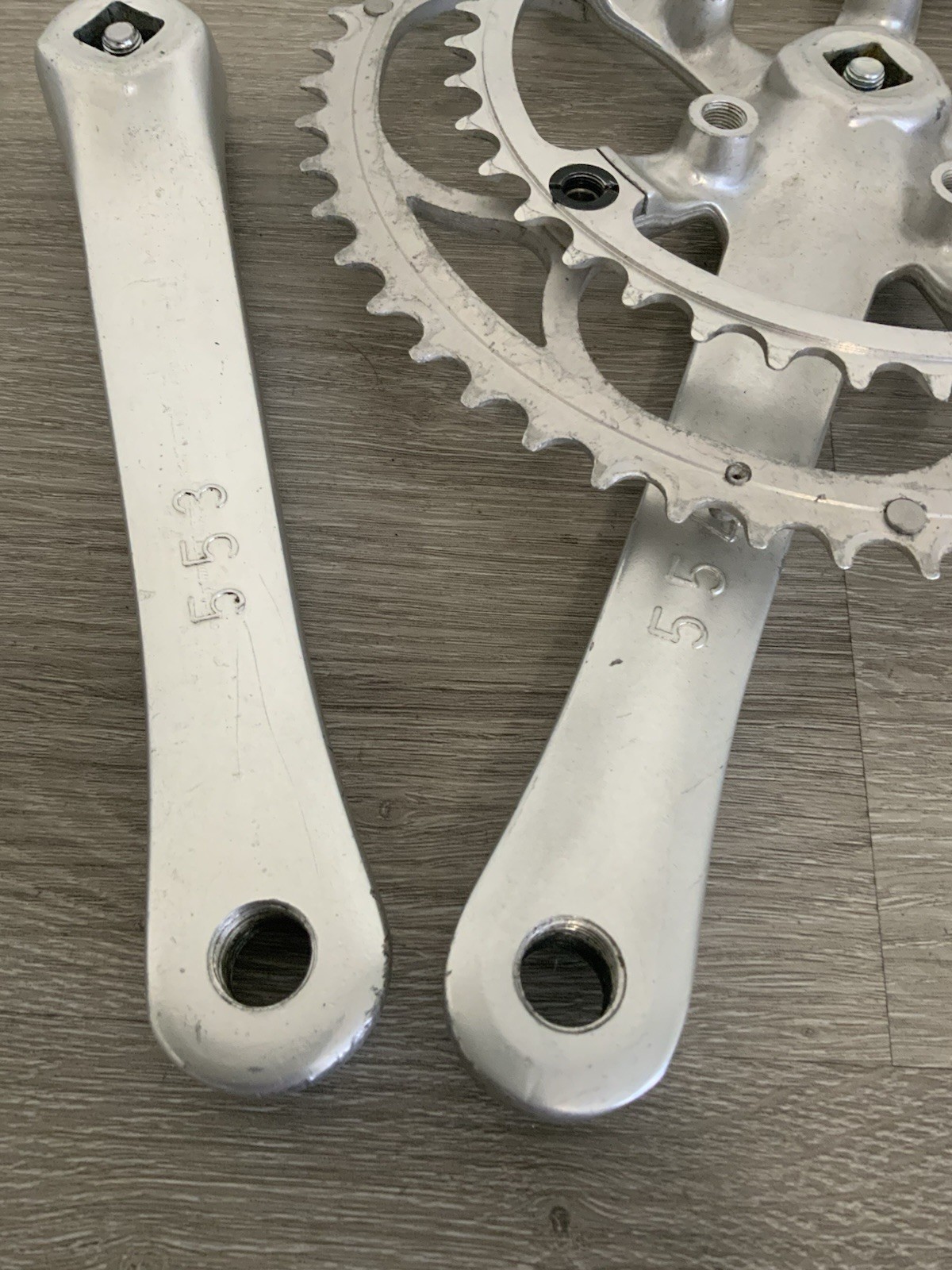 CAMPAGNOLO VELOCE CRANKSET DOUBLE 53-39TOOTH 175 MM ARM LENGTH ROOM FOR 3 RINGS