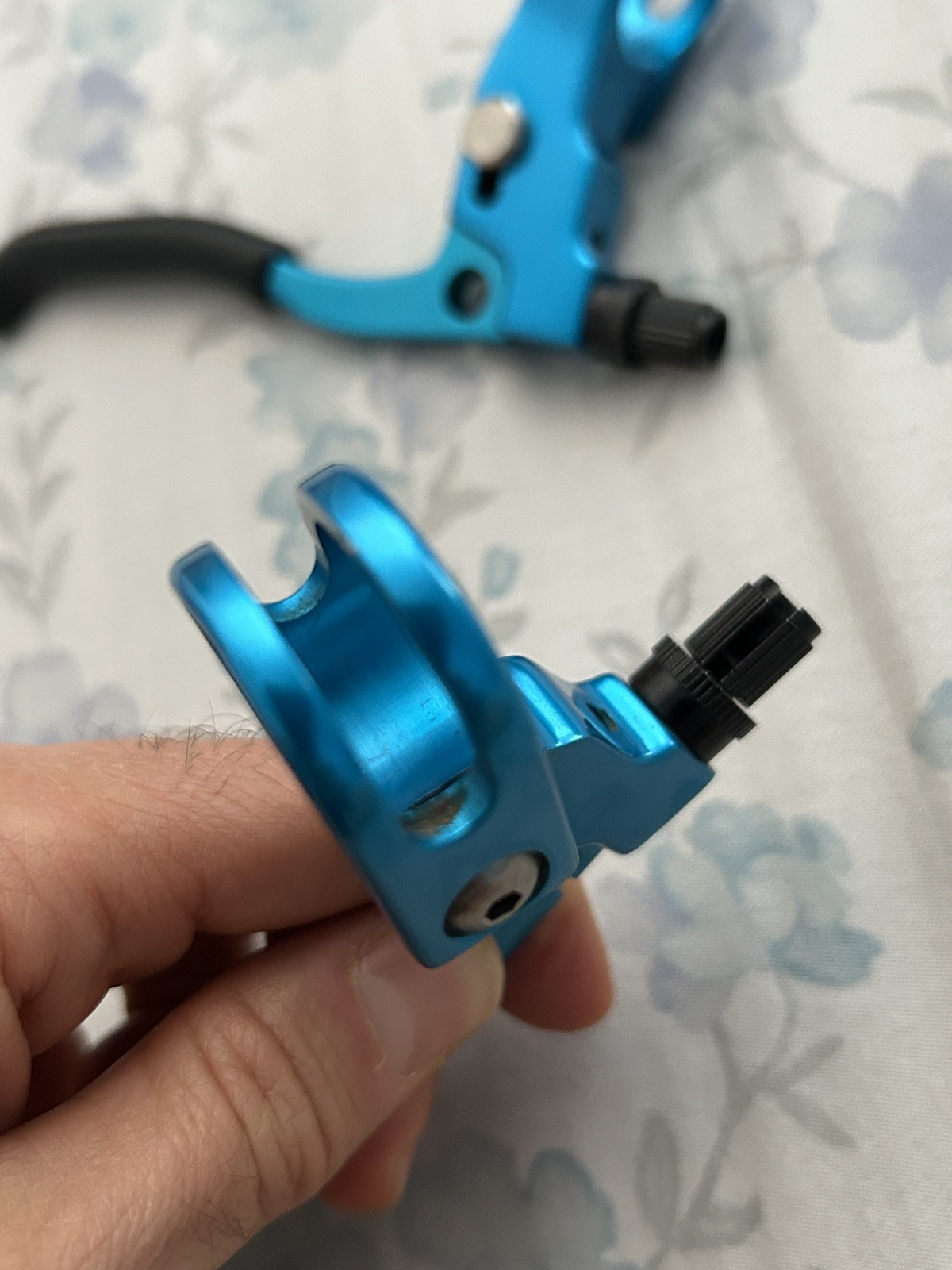 Grafton Re-Entry Canti Brake Levers Turquoise Blue Vintage 90s MTB CNC USA Kooka