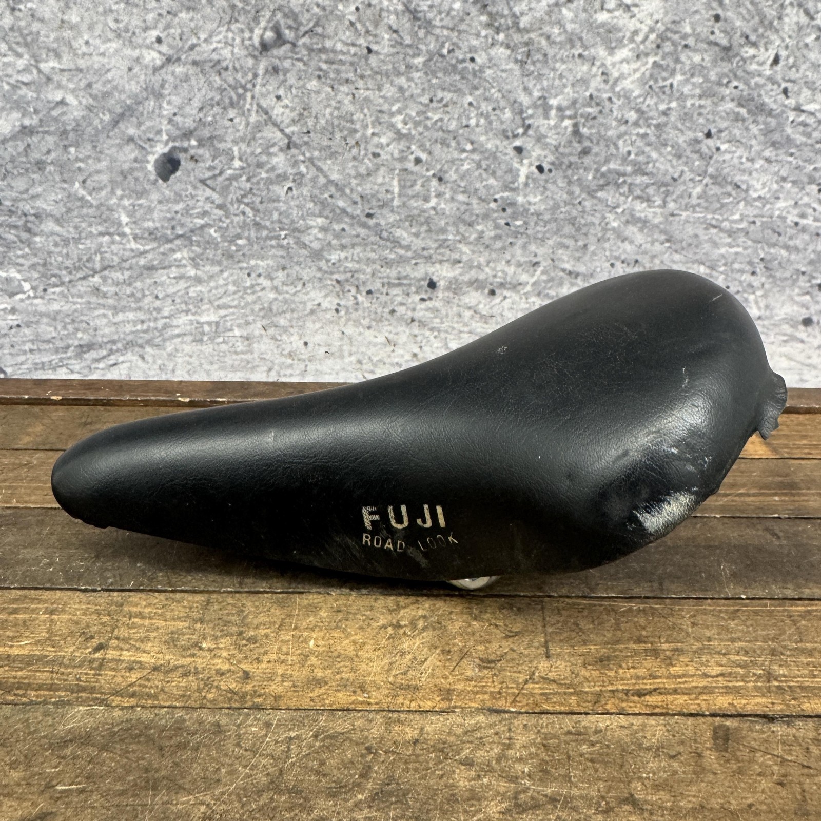 Vintage Fuji Road Look Bicycle Saddle Seat Black Road Racing Bike 70s 80s