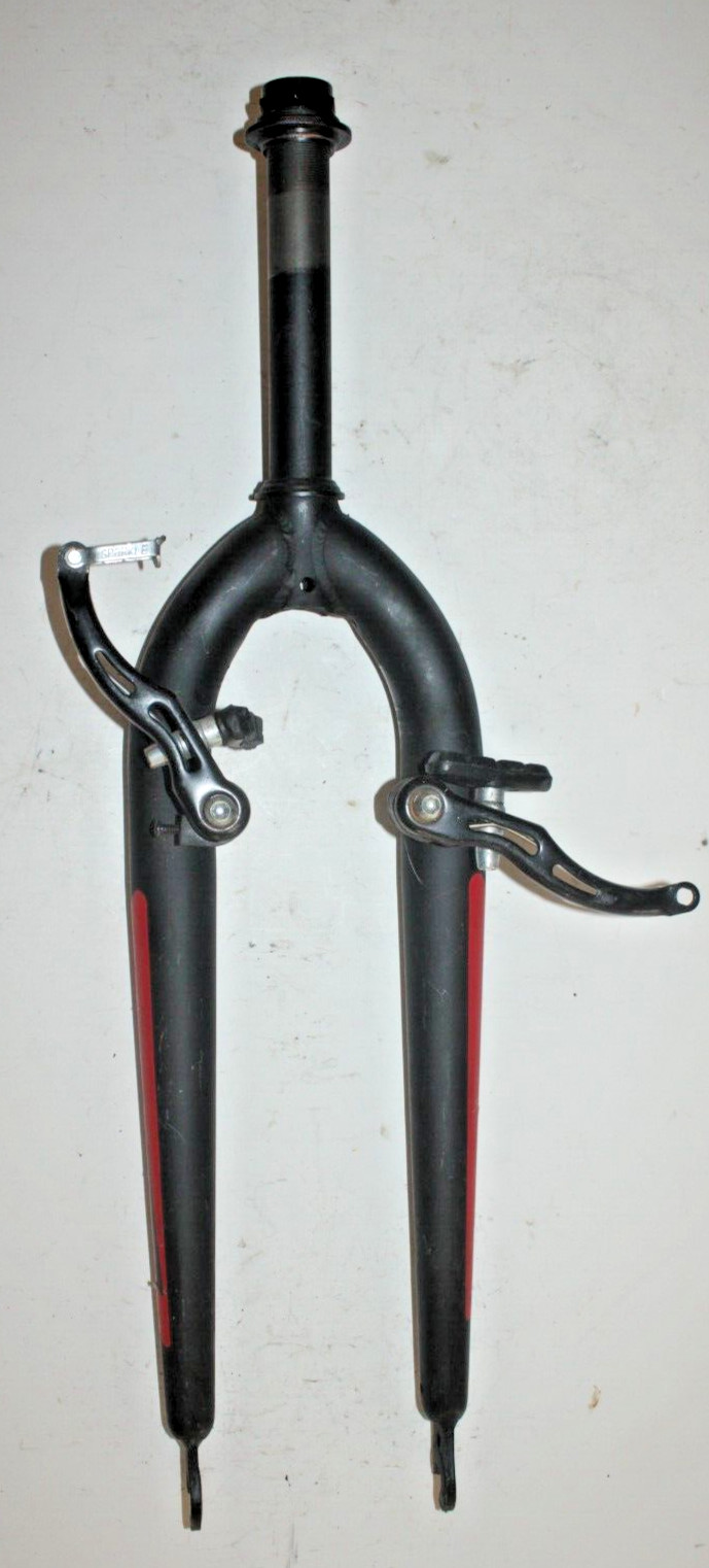 Hyper Hybrid Bike Fork 700c 1″ Threaded 160mm Black V-Brake MTB Tour USA Ship