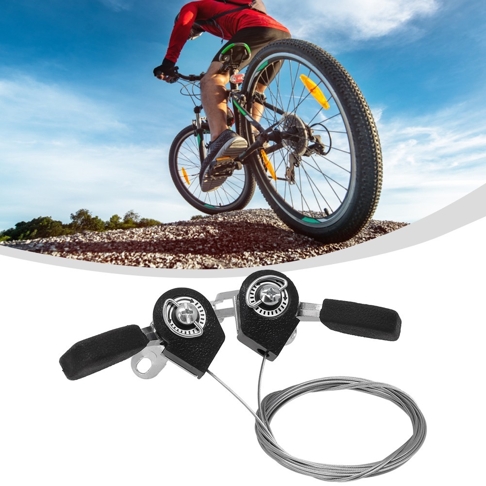1 Pair Bicycle Thumb Shifters Shifter Levers 3×6/3×7 Aluminium Alloy Bike