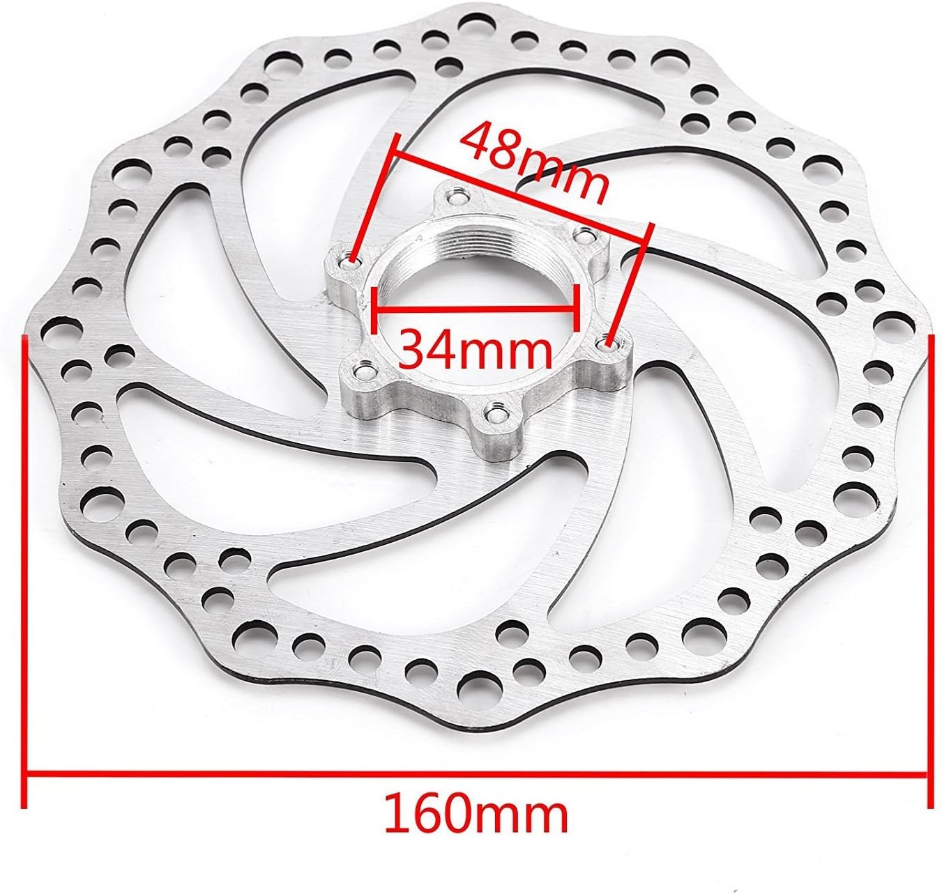 Front and Back Disk Brake Kit – 160mm For 80cc Gas Motorized Bicycle – Freewheel
