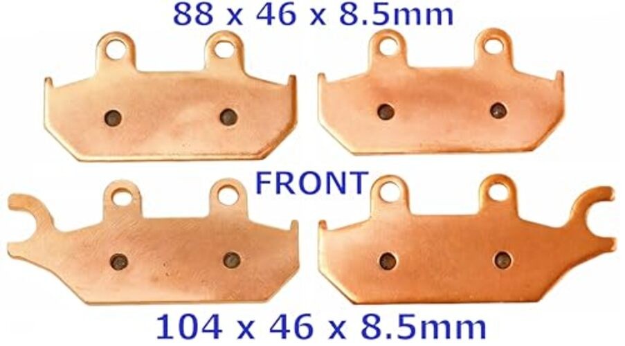 Sintered Brake Pads for Yamaha Sintered Copper (Max Lifetime & Stopping Power)
