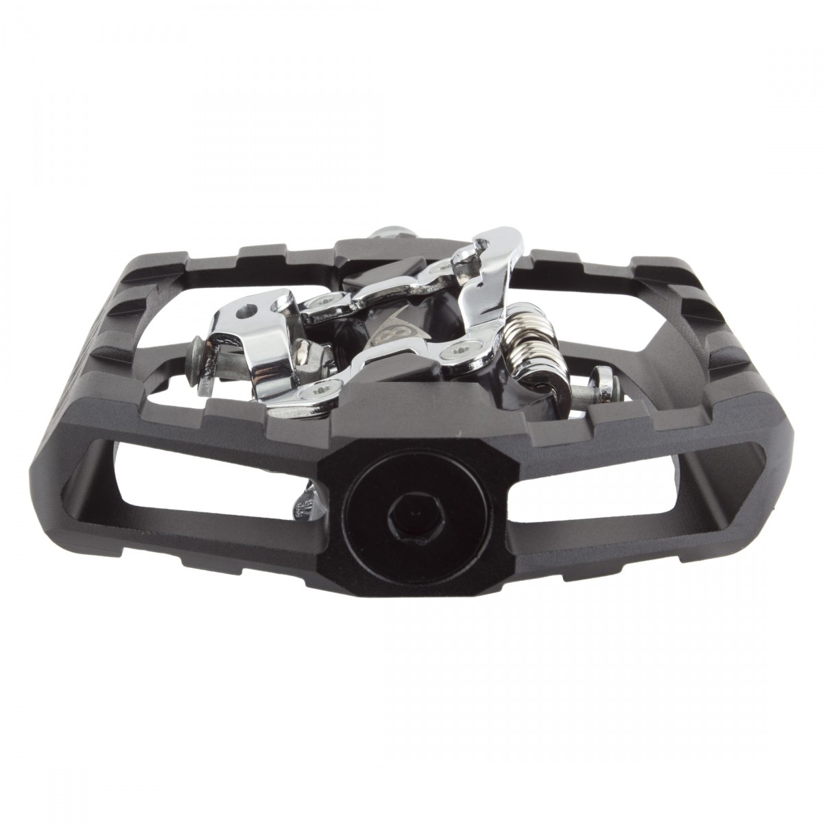 Origin8 Fiend! All-Mountan Double Clipless SPD 9/16″ Chromoly Axle Black/Silver