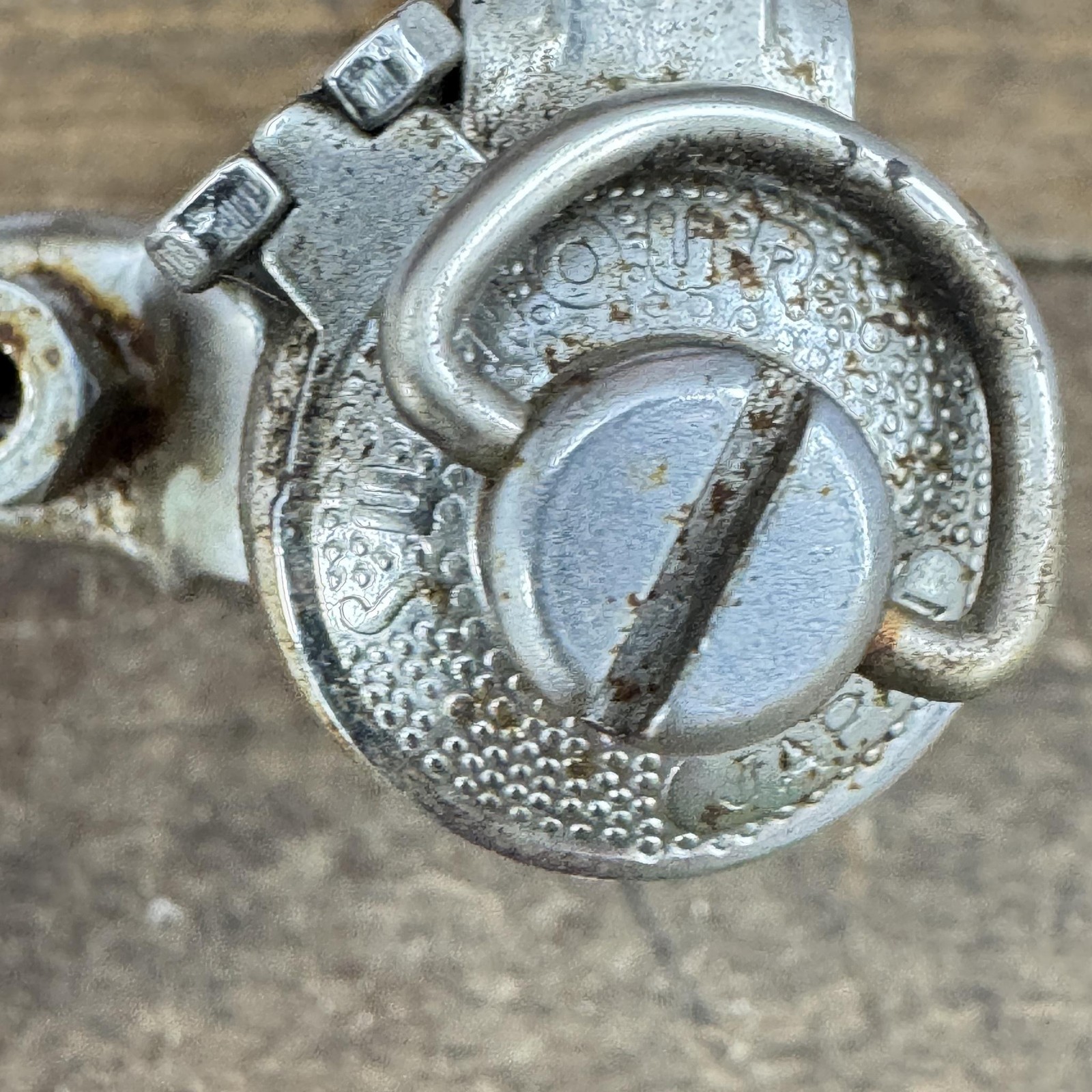 Vintage Suntour Down Tube Friction Shifter Set Clamp 28.6 Silver Road 80s