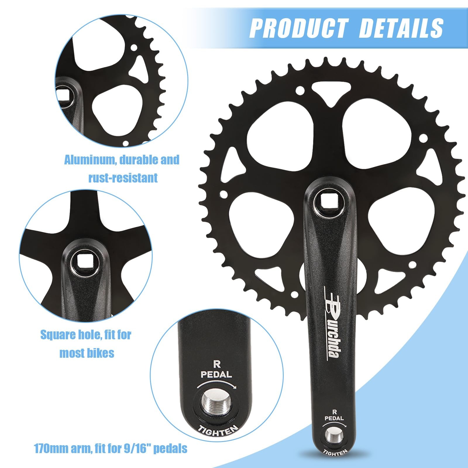 CMTOTWO Ebike Crankset 48T