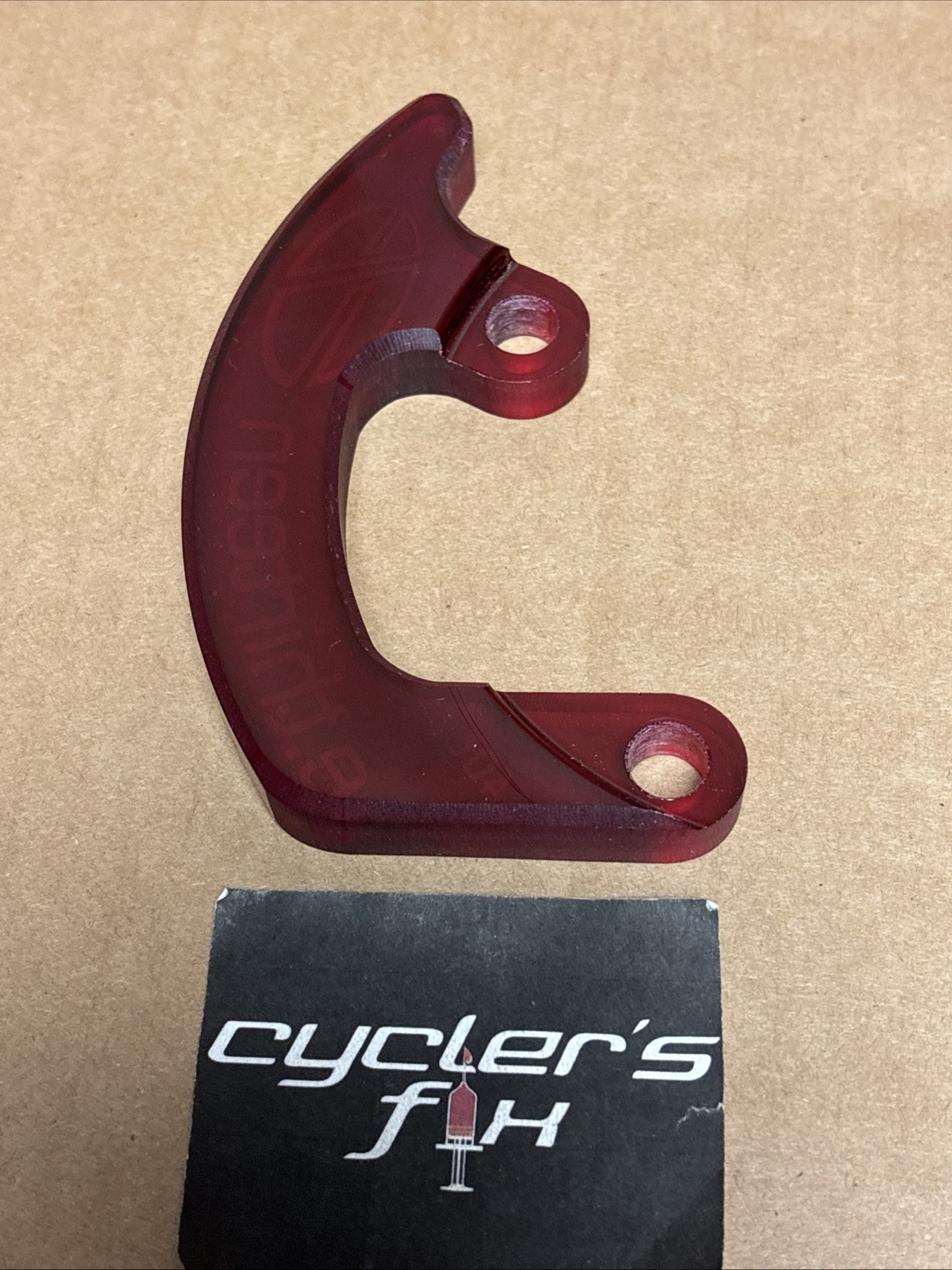 NOS 40T Ethirteen Taco Clear Red Bash Guard For Mtb DH Bike Bicycle Fit: Marin