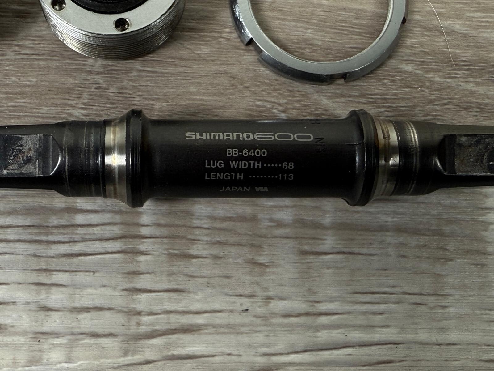 Shimano 600 68mm x 113mm BB-6400 Road Bottom Bracket – English A2