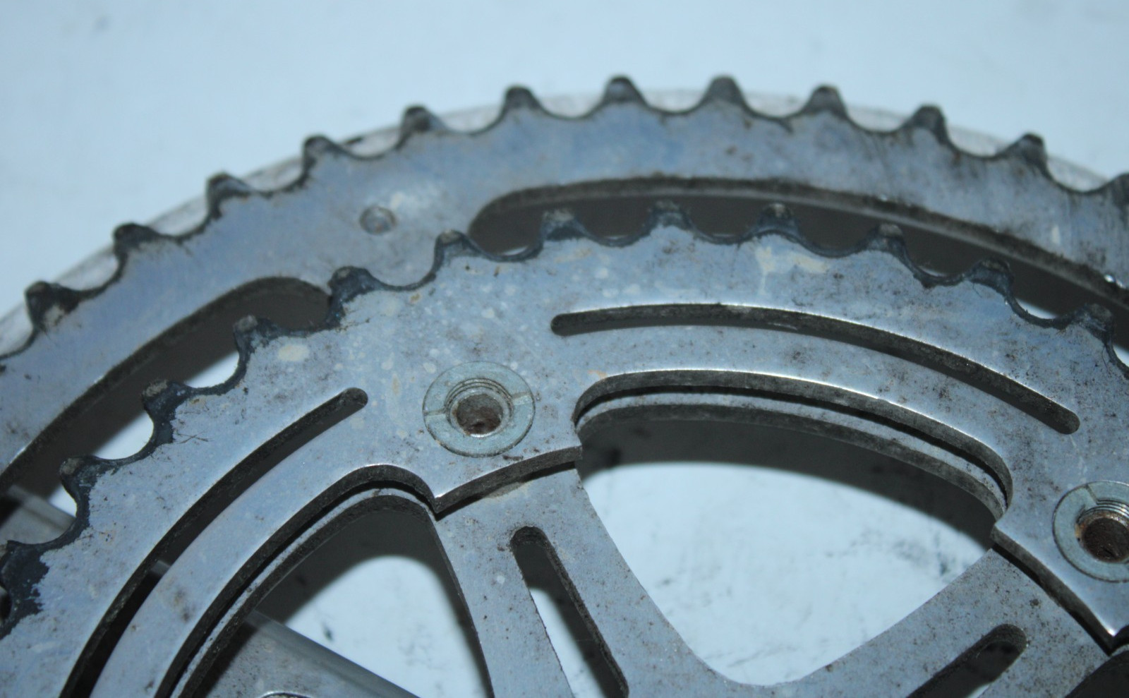1973 Motobecane SR Silstar Drive Side Crank Arm Silver 170mm 40/52T Japan JIS :)