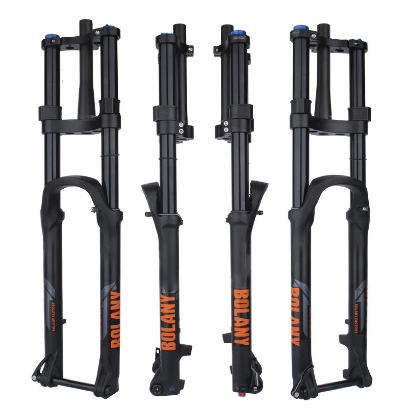 27.5 29in MTB Ebike Barrel Axle Air Pressure Suspension Fork Straight/Tapered