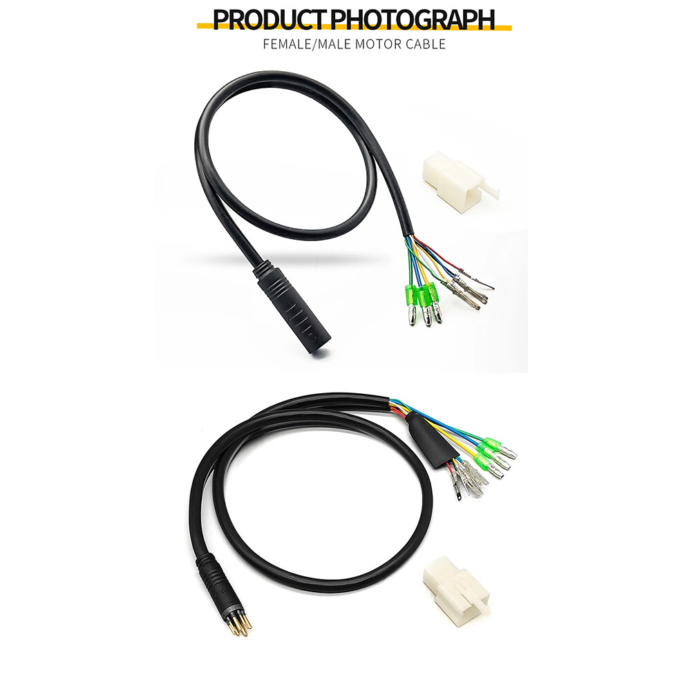 E-bike Electric Bicycle Hub Motor Extension Cable 9 Pin Male Female 90/130/160cm