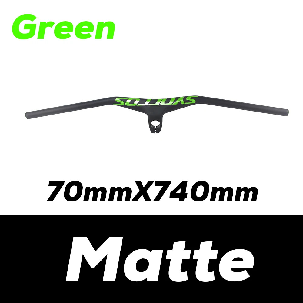 -17° Mountain Bike Handlebar Integrated Carbon Handlebar Width 800mm Stem 28.6mm