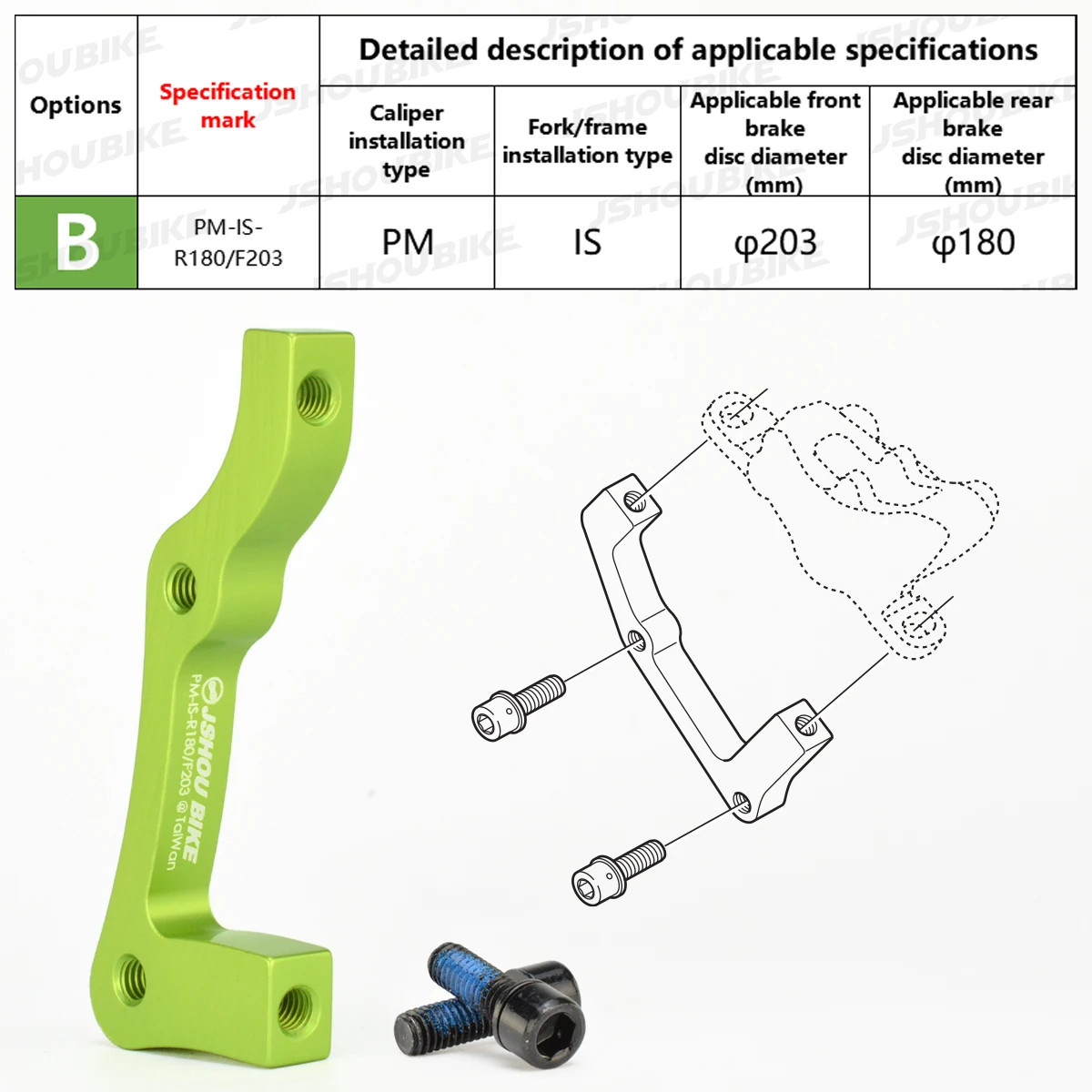 Bike Disc Brake Adapter PM IS Mount 140 160 180 203mm Rotor Converter
