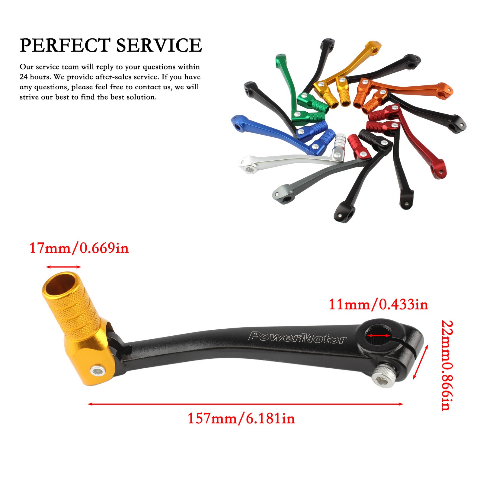 Universal Motorcycle Gear Shift Lever F KTM Suzuki Yamaha Kayo 125 140 150 250cc