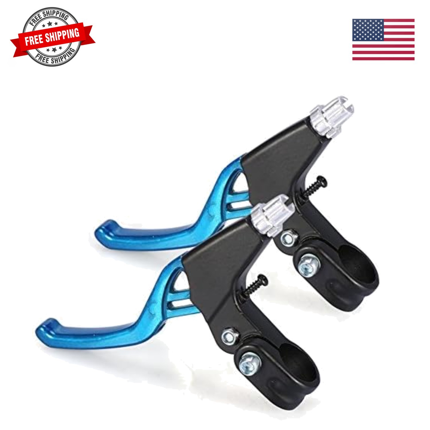 1 Pair Bicycle Brake Lever, V-Brake Handlebar Aluminium Alloy Bike Brake Hand…