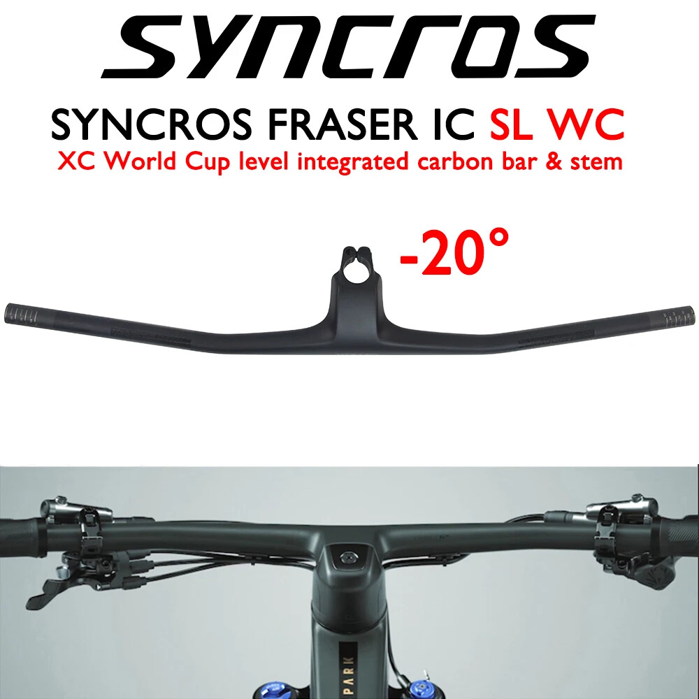740mm FRASER IC SL WC Full Carbon MTB Bicycle Handlebar Integrated Cockpit Frame