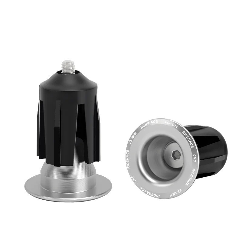 1 Pair Bike Handlebar End Plugs Aluminum Alloy Bar End Caps MTB Road Bicycle