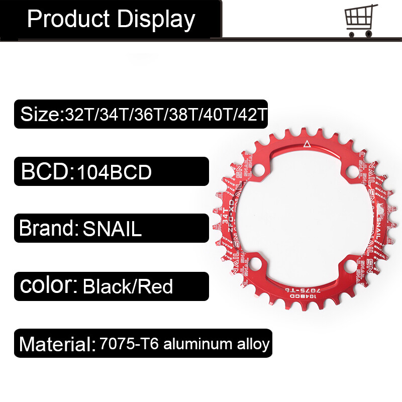 Mountain Bike Crankset 104BCD Crank 32-42t Chainring Narrow Wide BB For Shimano