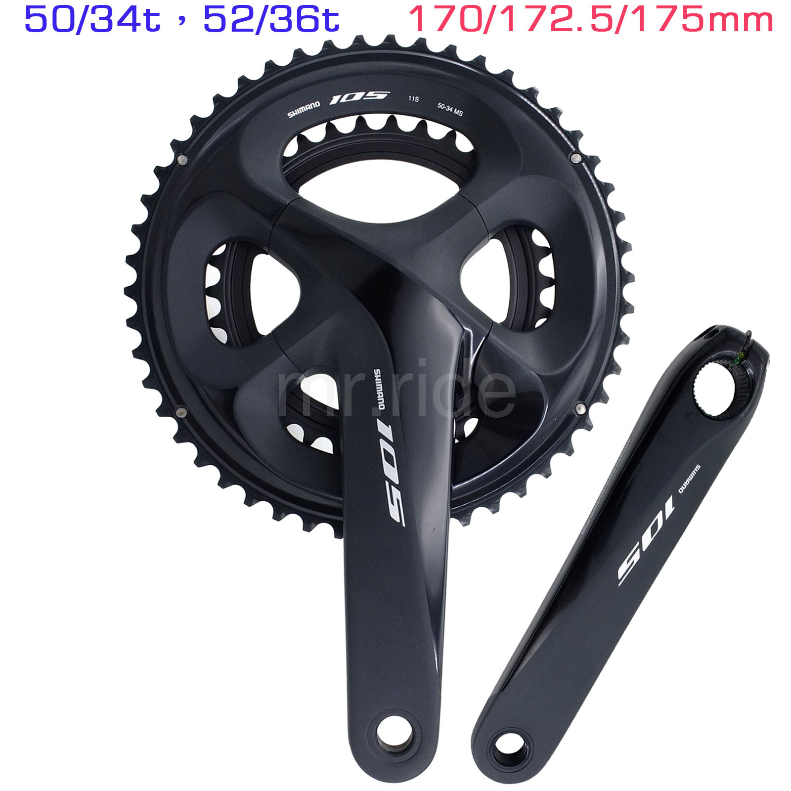 Shimano 105 FC-R7000 Road Bike Crank Set 170/172.5/175,50/34,52/36t Chainring