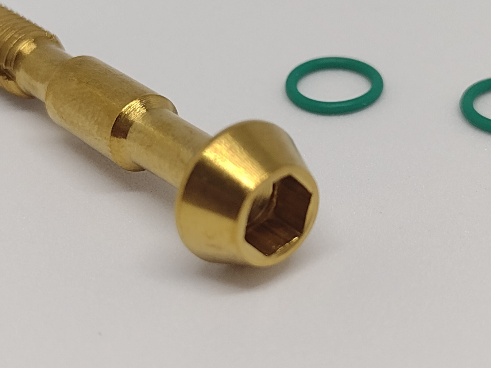 GOLD ANO Titanium Banjo Bolt w/ O-rings For Shimano XTR XT SLX M8000 M7000