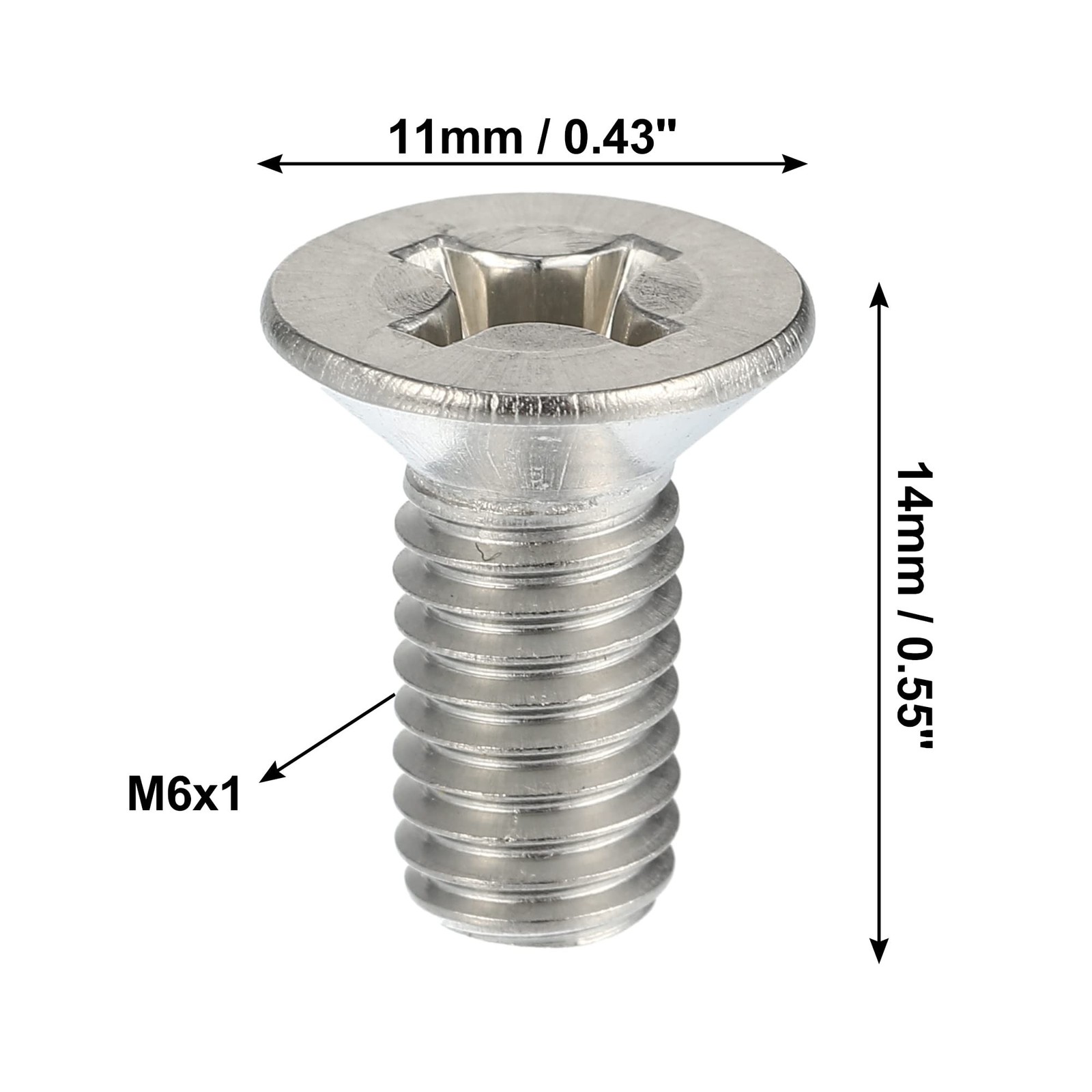 X AUTOHAUX 8pcs Stainless Steel Brake Disc Rotor Screws Front Rear Retaining …