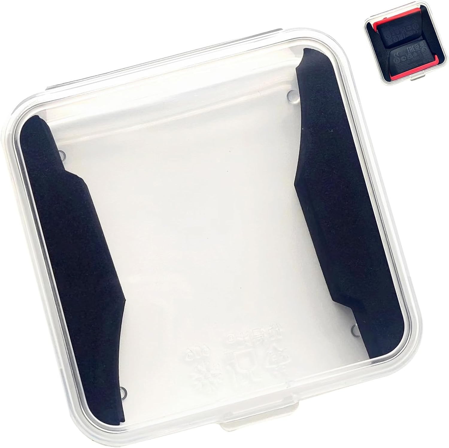 Modern Transparent Battery Storage Box for SRAM AXS eTap | 2-Compartment Design