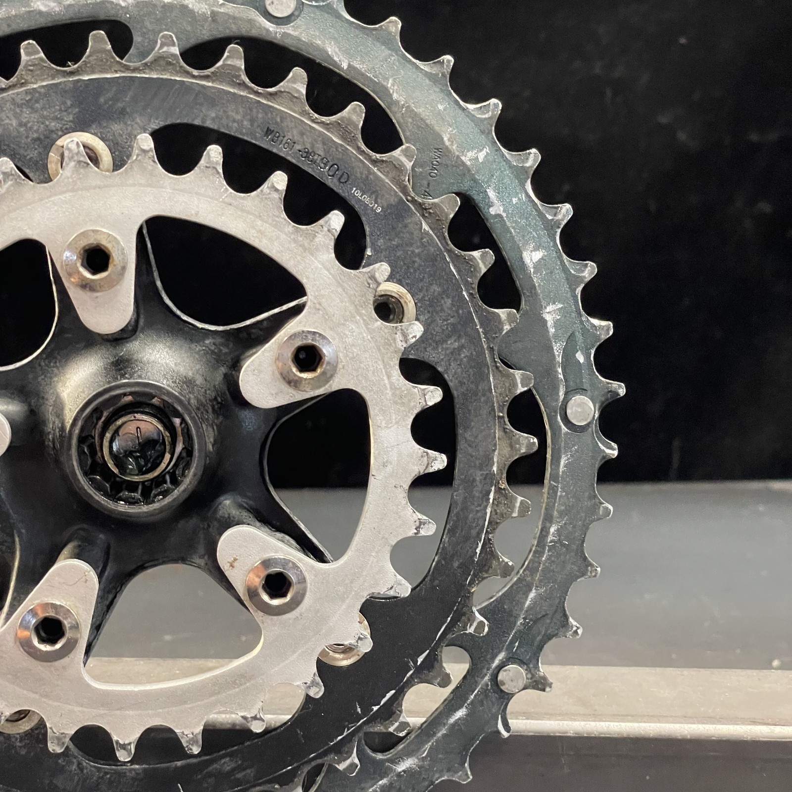 Black RPM Crankset – Triple – 175mm – ISIS – 48/38/28 – Used