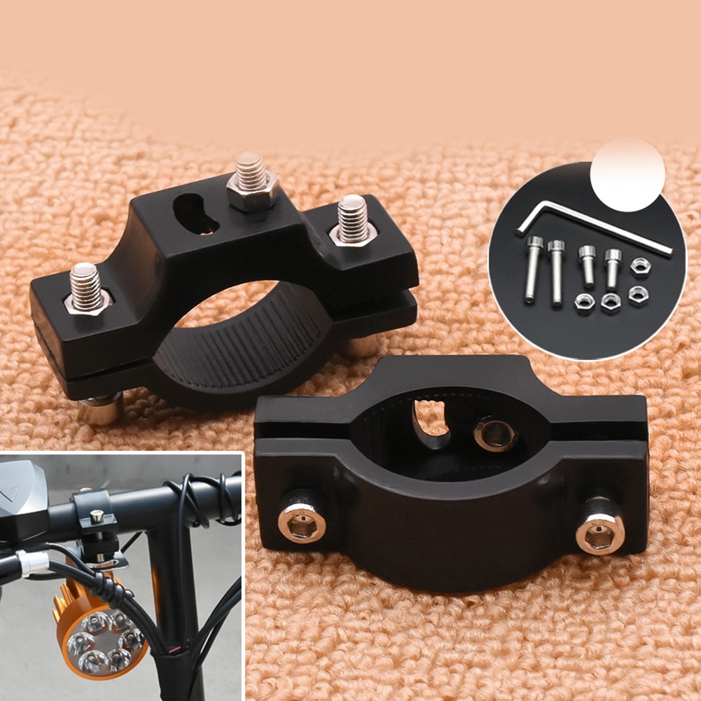 Modern and Functional Electric Bicycle Light Mounting Clamps Pack of 4