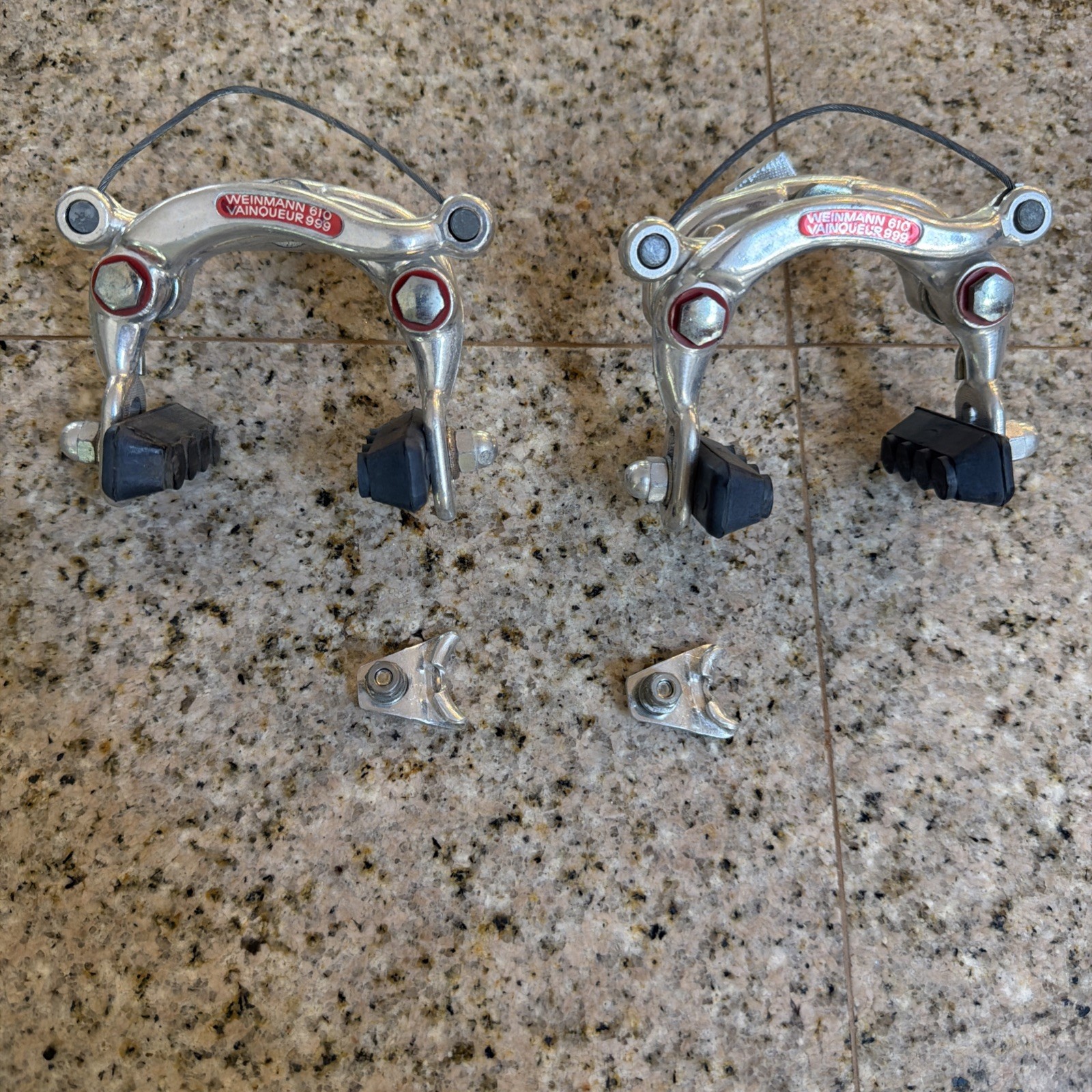 Vintage Weinmann Vainqueur 999 610 Center Pull Brake Calipers Set Pair Road Bike