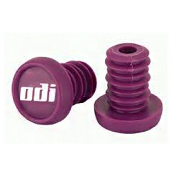 ODI Nylon Push In Style BMX Handlebar Ends – THUG PLUGS – Bar Ends – PAIR-PURPLE