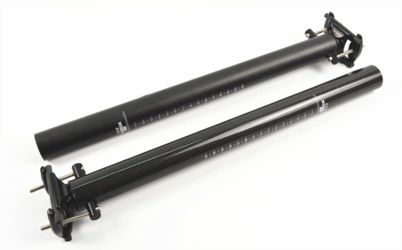 3K Carbon Fiber Bicycle Seatpost MTB Road Bike Saddle Seat Posts 33.9/34.9*400mm