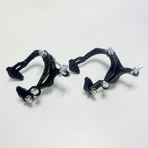 Bike Brake Calipers Set C Brake Caliper Rear & Front Brakes Kit Side Pull Black