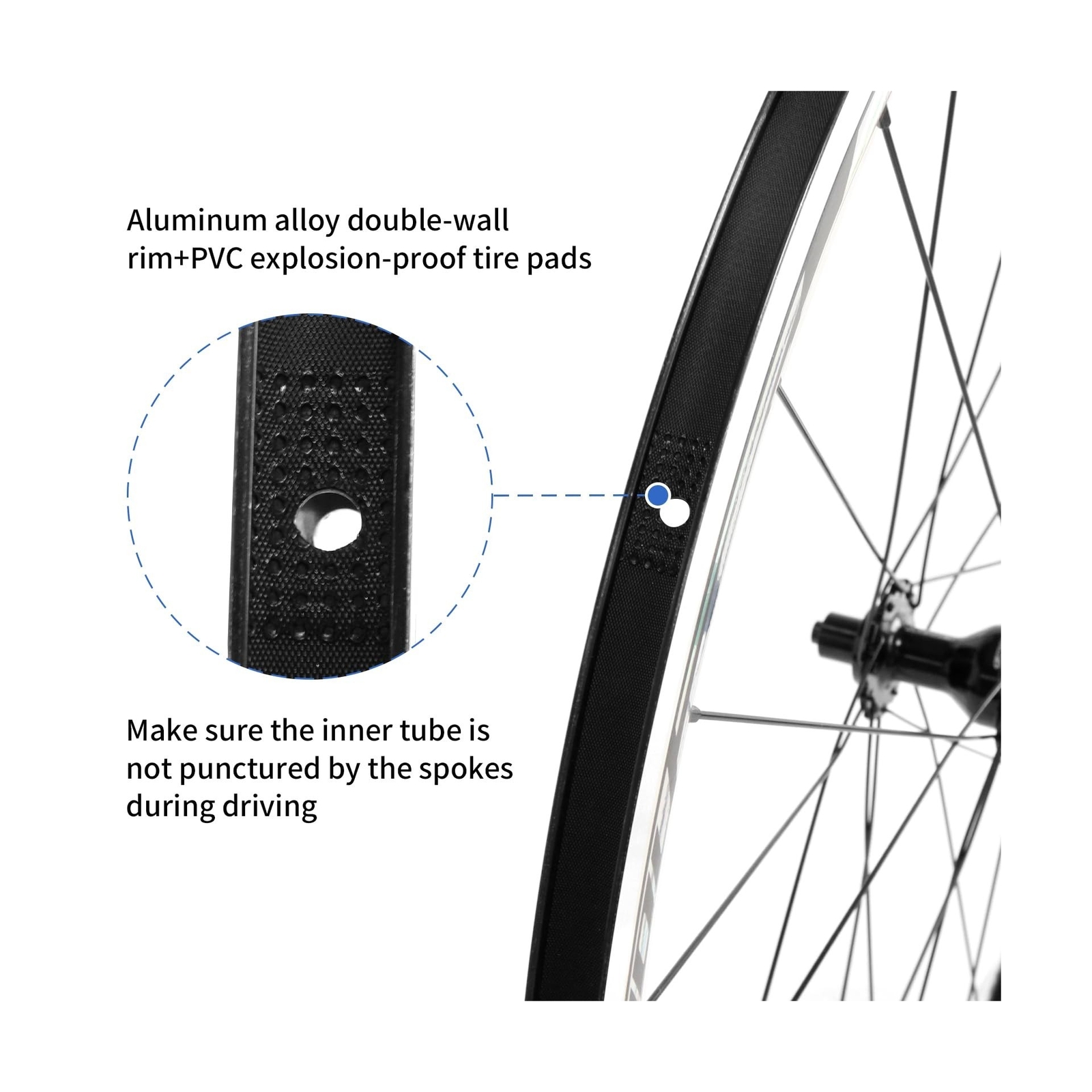 ZTZ 700C Road Bike Wheelset, Ultralight Aluminum Alloy 30mm Road Bike Wheel, …