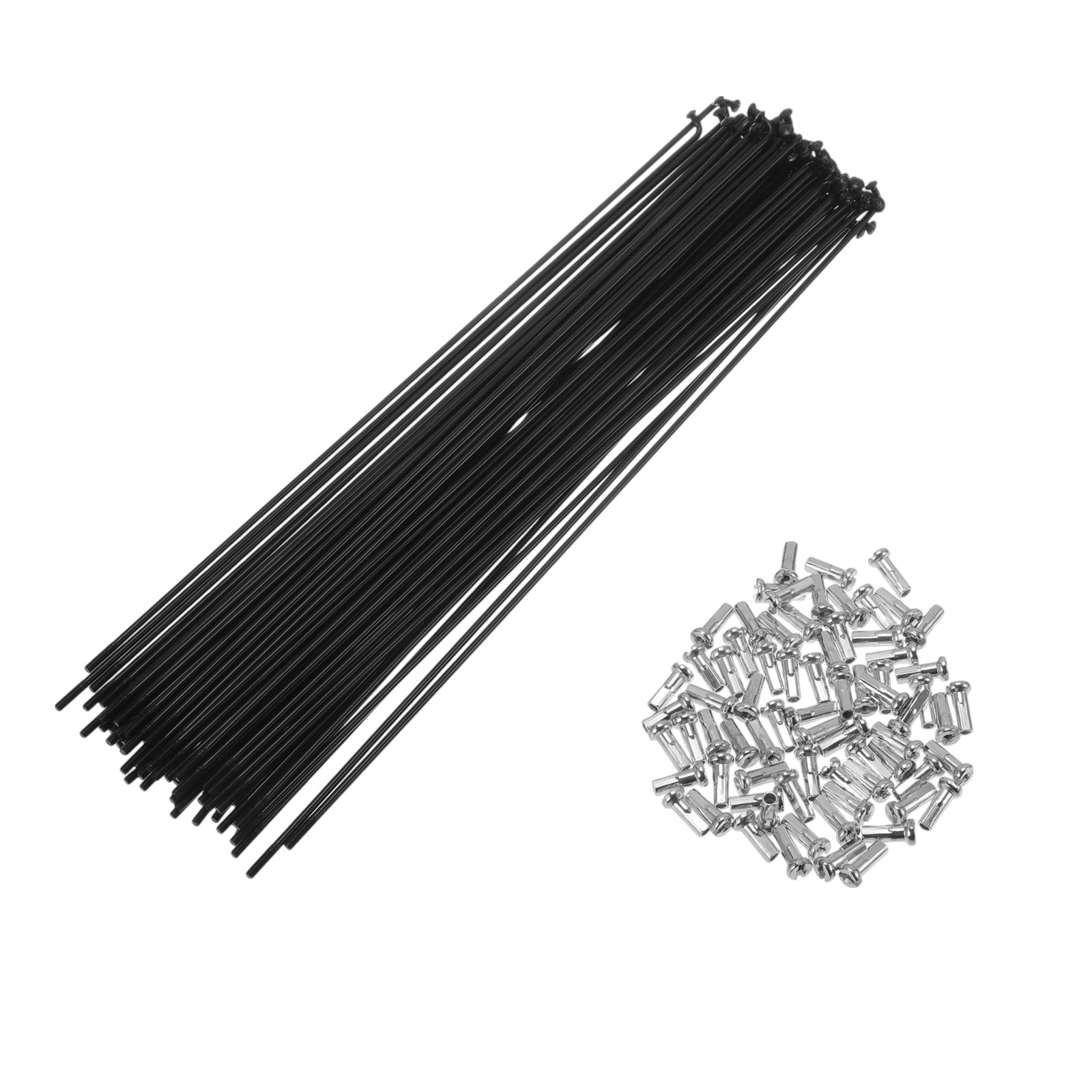 72pcs 14G 231mm Bike Spokes for Wheel, Black