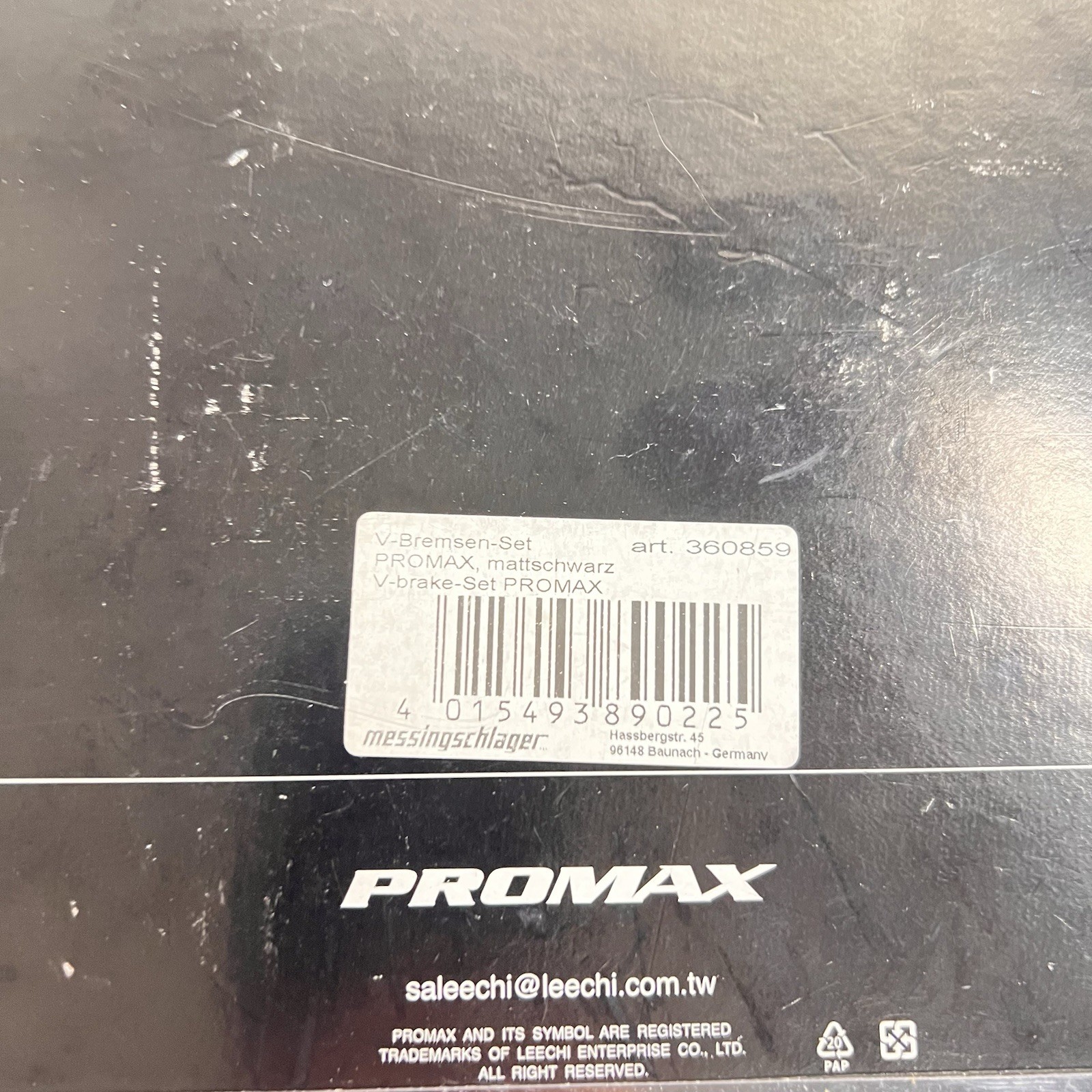 Promax Complete V-Brake Set Front & Rear Levers Calipers Pads Bike MTB Black