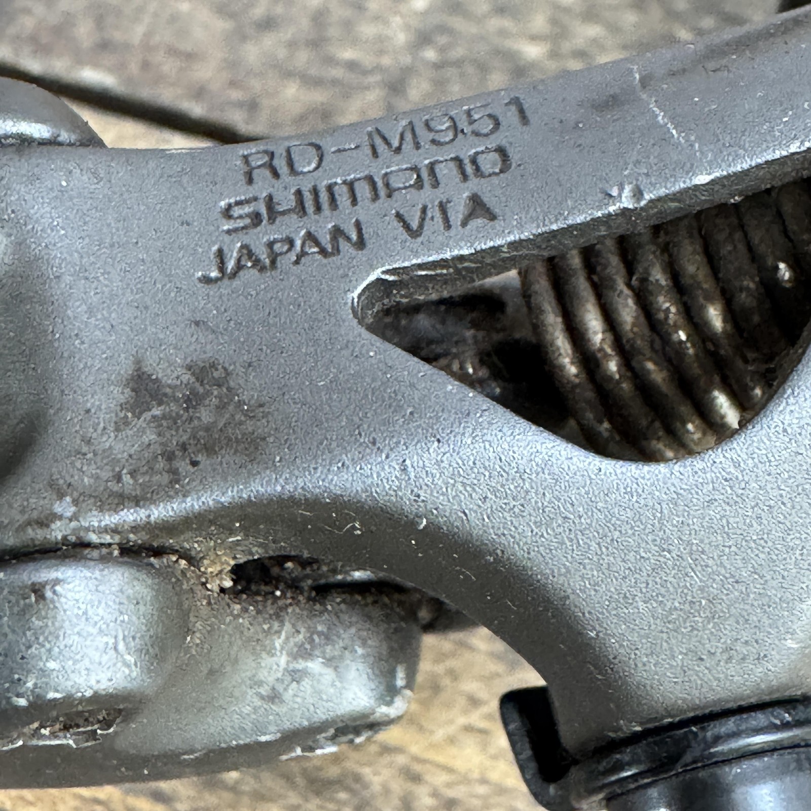 Vintage Shimano XTR RD-M951 Rapid Rise Rear Derailleur Long Cage 8 Speed MTB