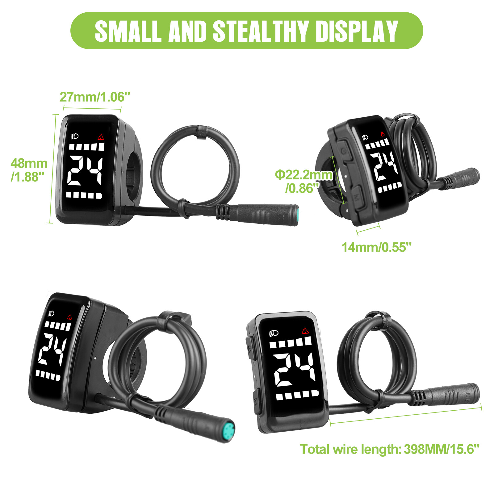 DZ04 LCD Display Speedmeter for e Bike BAFANG BBS02 BBSHD Mid Motor
