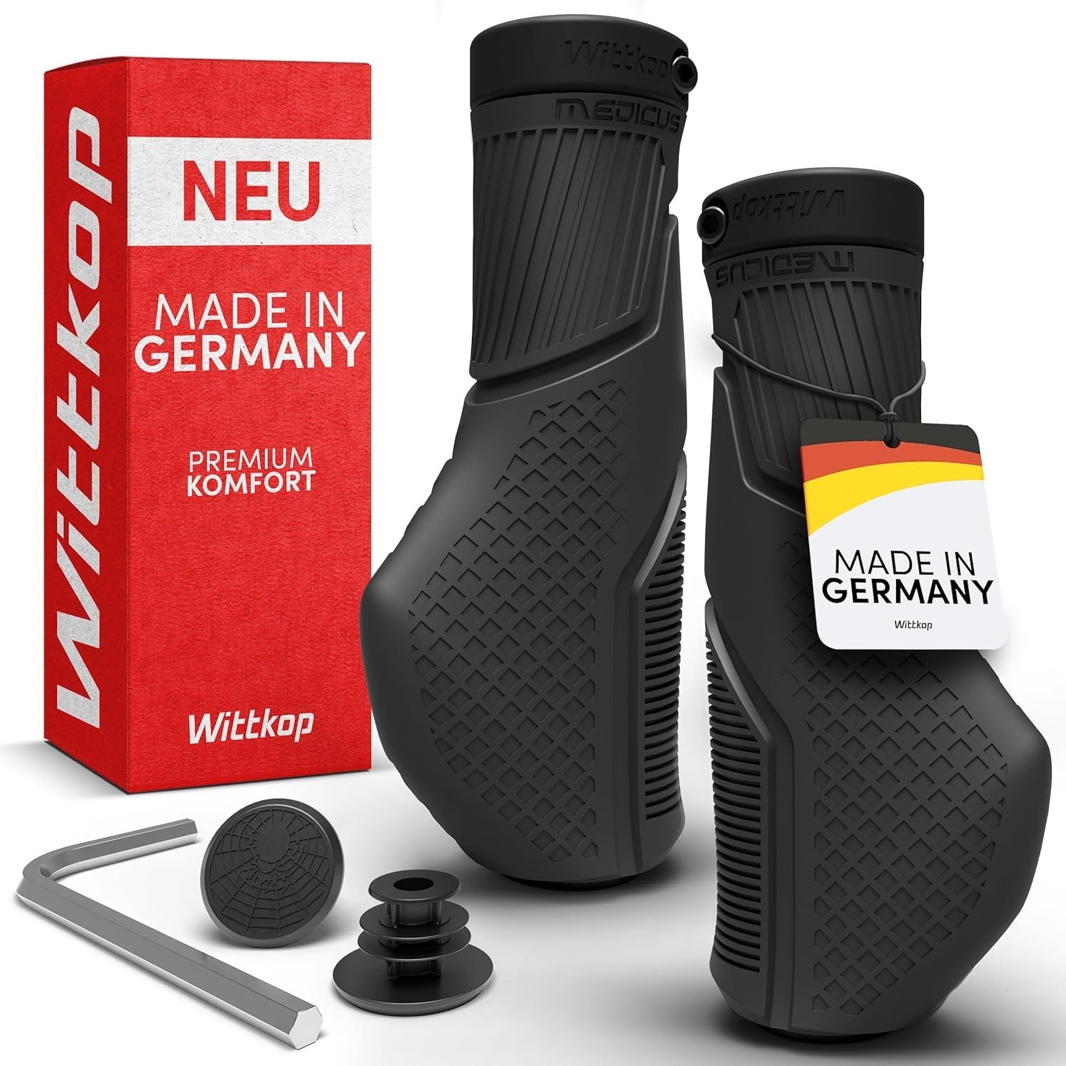 Bike Grips With Innovative 3-Zone Design – Ergonomic Non-Slip Comfort and EF…
