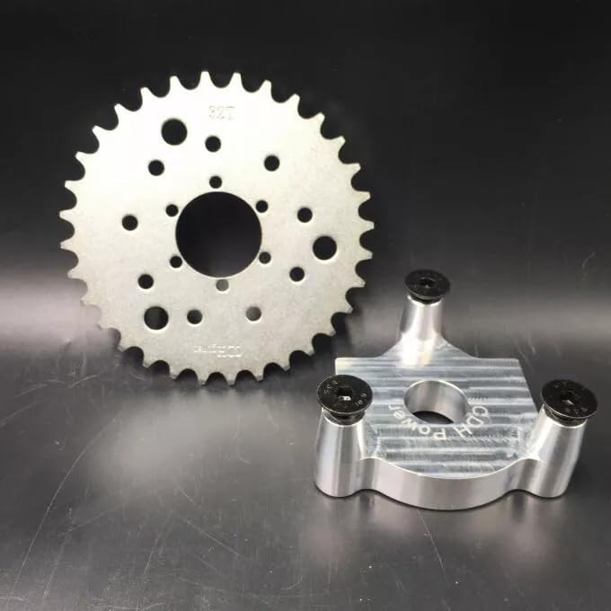 CDHPOWER Rear Hub Adapter 1″ and 32T Sprocket 3+6+9 Hole – Gas Motorized Bicycle