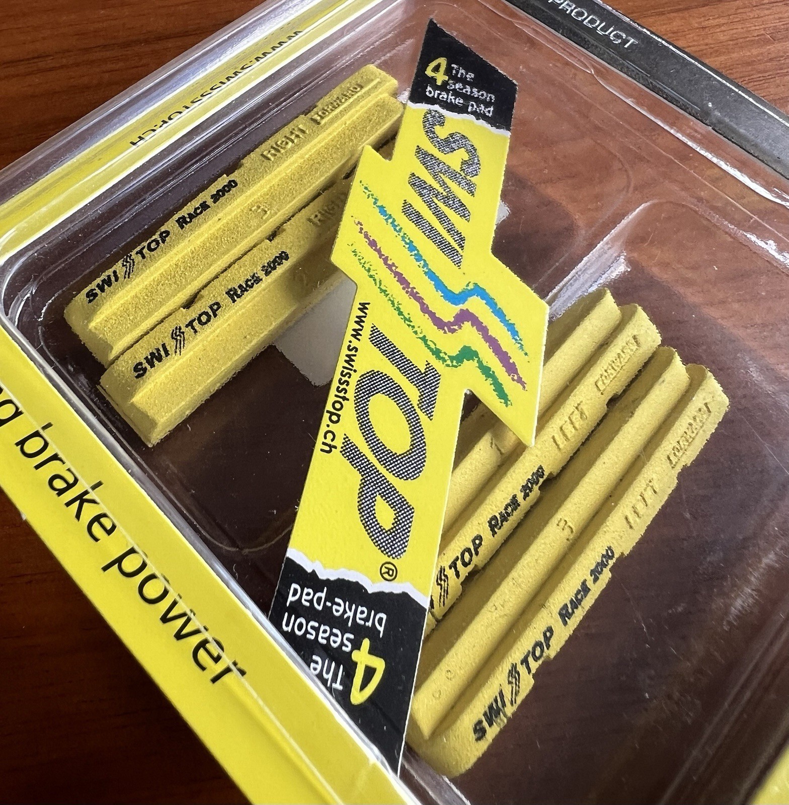 SwissStop Race 2000 (Pro) Yellow Brake Pads – Campagnolo 10 Speed/Zero Gravity
