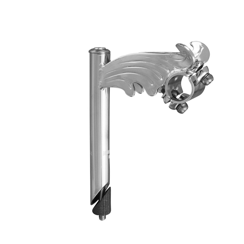 GENUINE OG LOWRIDER CLASSIC WING STYLE STEEL BICYCLE STEM 21.1MM CHROME