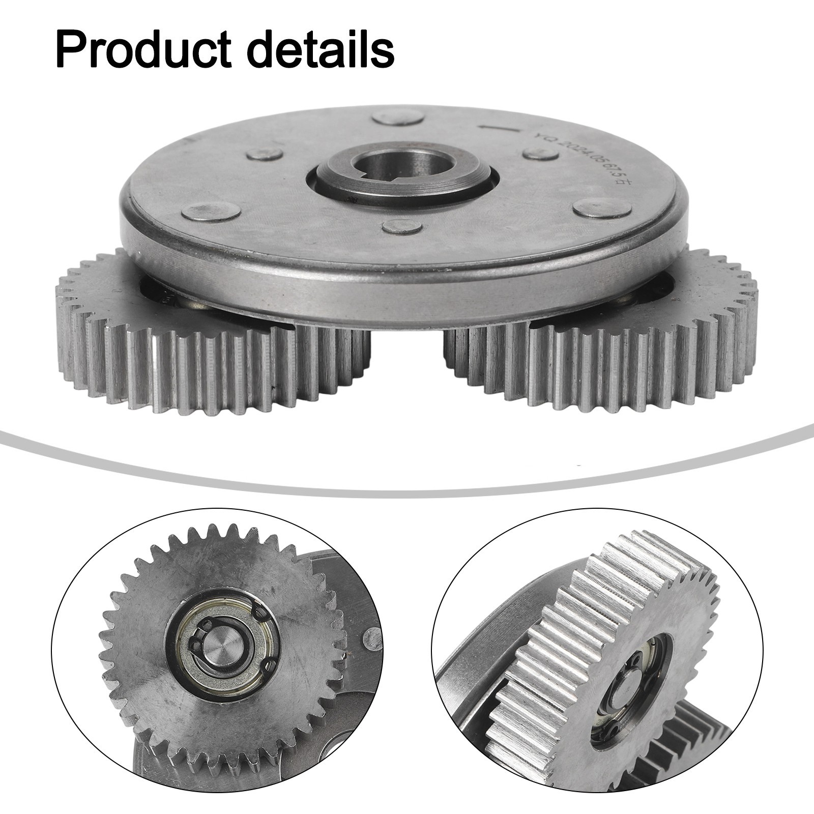 36T Gear Set of 3 with Clutch for Bafang Motors 500W 750W Compatibility