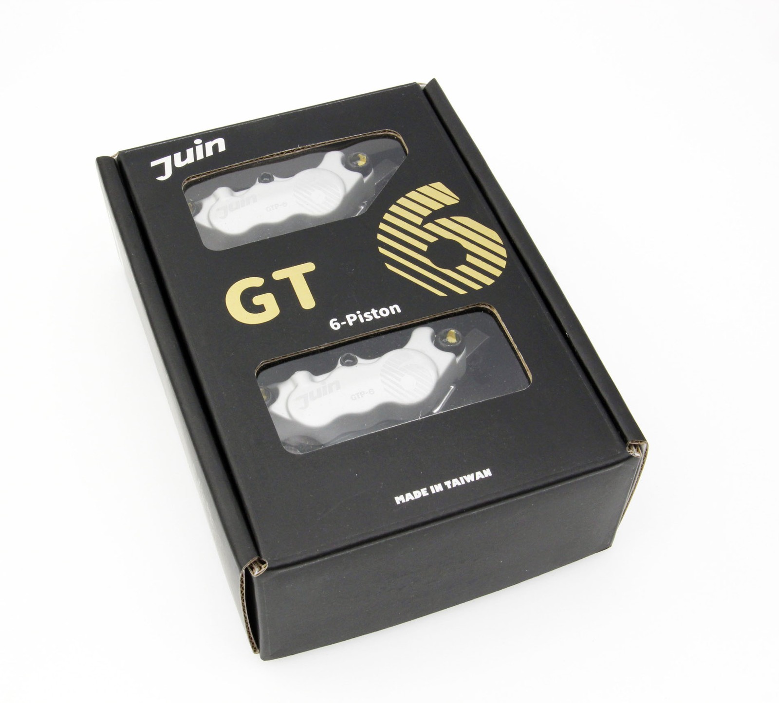 Juin Tech GTP6 Silver 6-Piston Post Mount Cycle Hydraulic Disc Brake MTB ebike