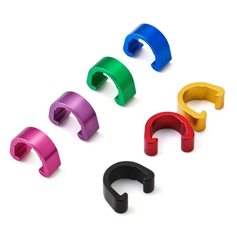 10PCS Bike Brake Cable Housing Clips C-Clip Guide for MTB Road Bike multicolour