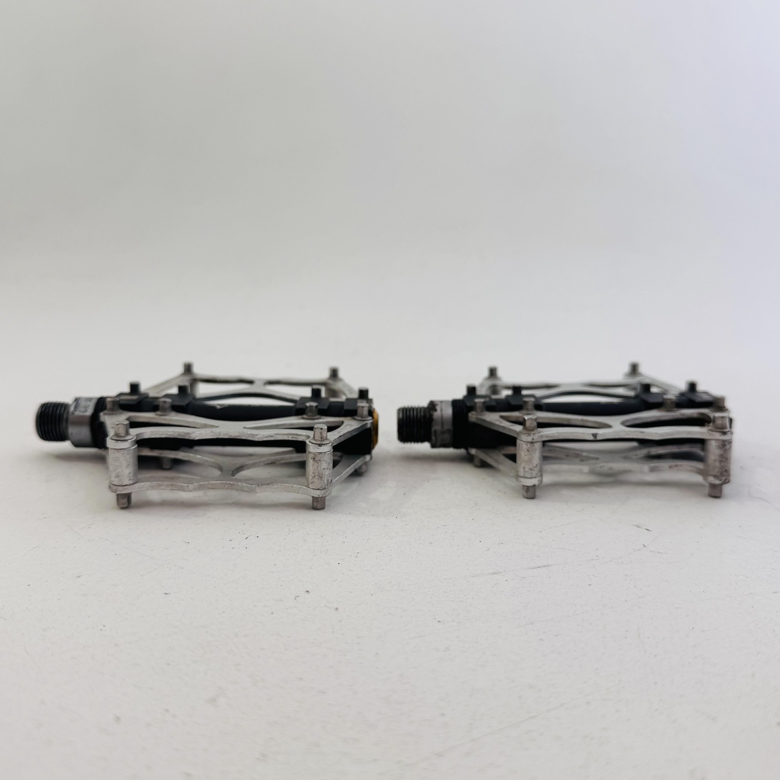 RockBros Palin Platform Bike Pedals Silver Black 9/16 In Flat MTB BMX CNC A80