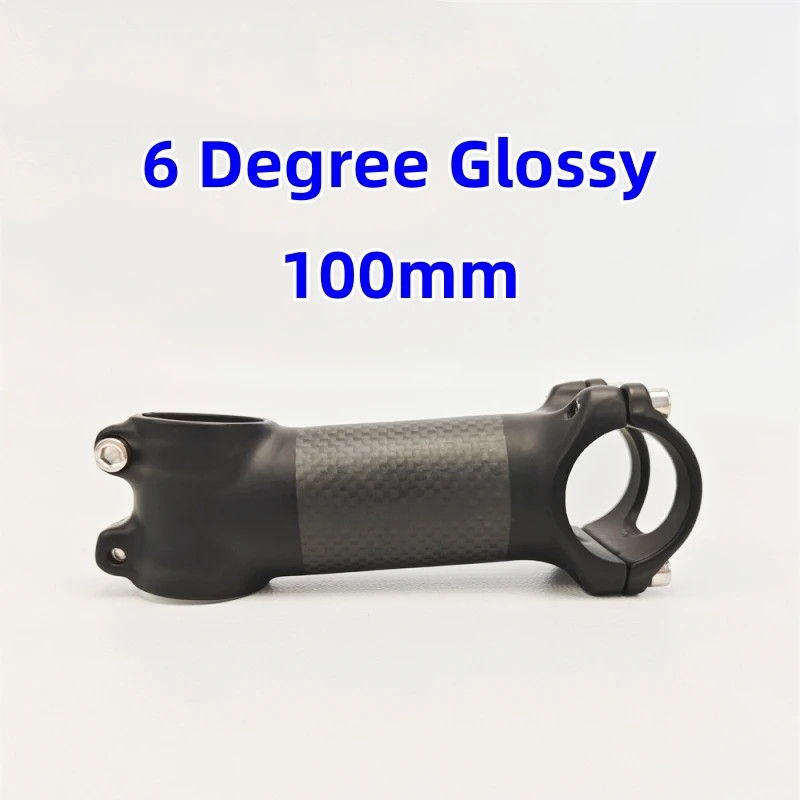 MTB Road Mountain Bicycle Carbon Alloy Stem 31.8*60-120mm 6/17 Degrees Bike Stem