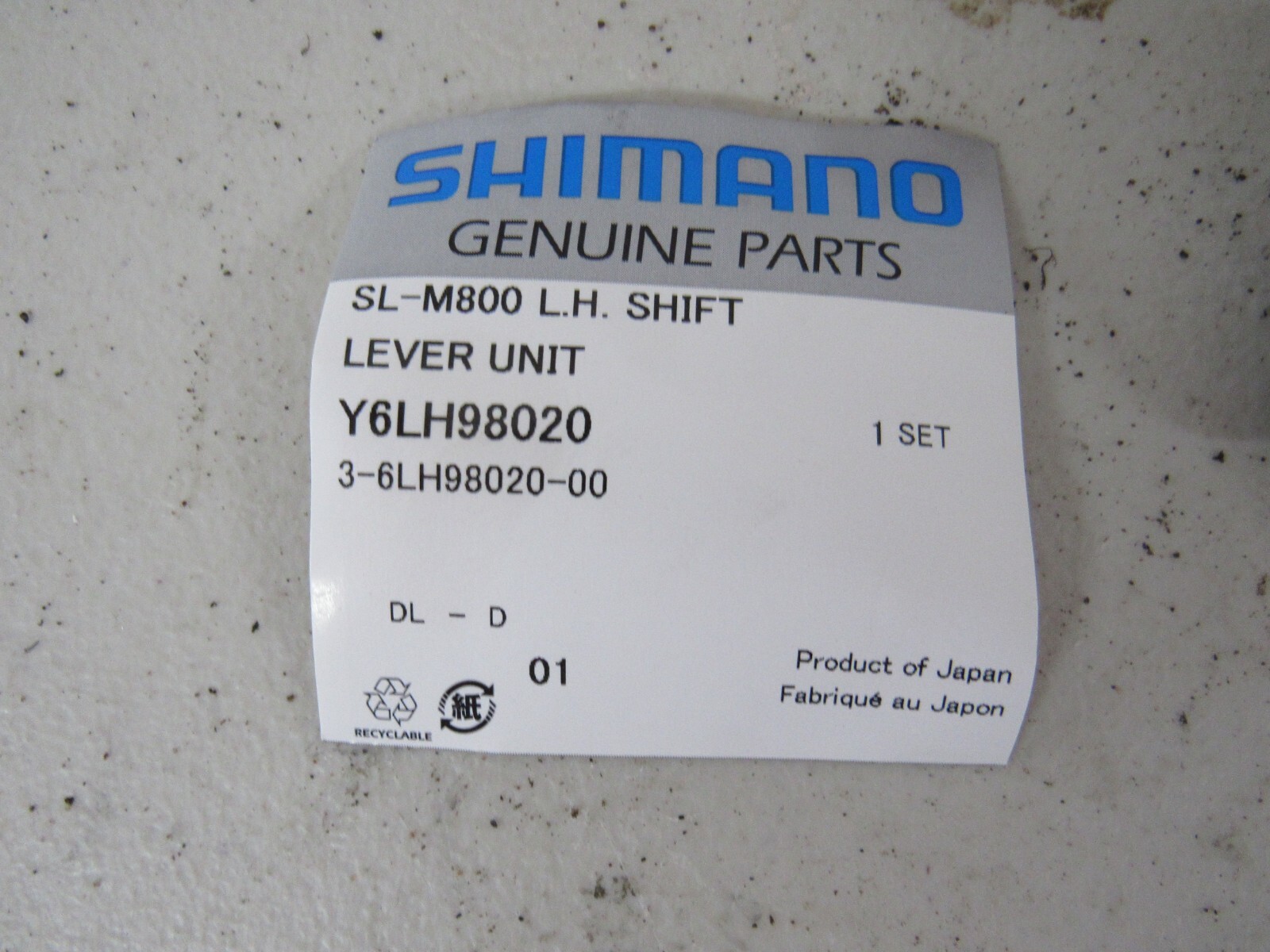 Shimano Saint SL-M800 Shift Lever Unit – L.H. – Y6LH98020-00